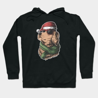 Cool Christmas Golden Retriever Hoodie